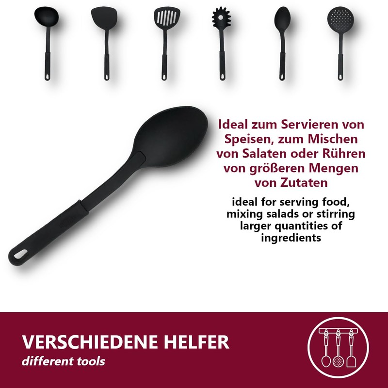 6-piece kitchen utensil set, heat-resistant and easy to clean, practical