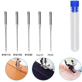 10 PCS Monjaro Universal Sewing Machine Needles – Heavy Duty, 6 Sizes (65/9 to 110/18) – Compatible with Singer & Most Standard Machines – Ideal for Home & Professional Use