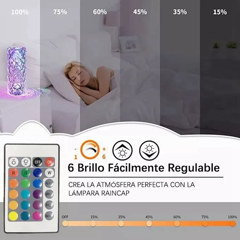 LED Night Lamp Touch Sensing Control PMMA Acrylic 16 Color
