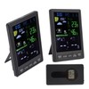 Weather Stations Wireless Indoor Outdoor Color Display Black 3 Channels