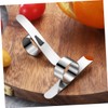 iplusmile 1Set Ergonomic Stainless Steel Orange Peeler Rustproof Citrus Peelers