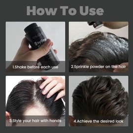 VOLLUCK Hair Texture Powder, 1.05 Oz (30 g) Instant Volume Styling Powder for Men and Women, Non-Greasy Hair Styling Product for All Hairstyles