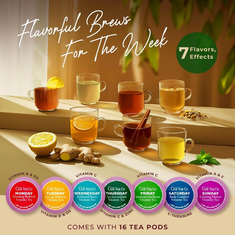 Gya Tea Co 7 Days Collection Tea Gift Set (16