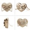 Goclothod Girls Bowknot Mini Coin Purse Heart Shape Cross Body