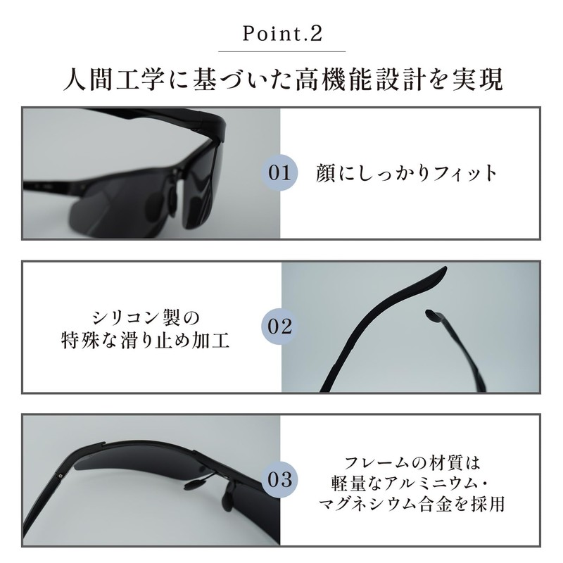 OSHAMY Sunglasses, Dimmable, Polarized Sunglasses, UV400, Ultra Lightweight, UV Protection,