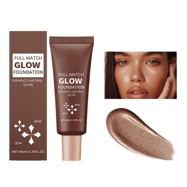 Melemando Glow Foundation 4 Colors Lightweight Smooth Hydrating Foundation Long-lasting