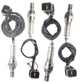 higherbro 4PCS Oxygen O2 Sensor 1 & 2 for 2013-2014 Hyundai Santa Fe 3.3L; 2014 Kia Sorento 3.3LUpstream + Downstream (Only fit AWD)