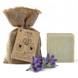 Dr.Ancient Lavender Soap Bar Organic Natural Vegan Traditional Handmade Antique - Makeup Remover, Skin Cleanser - Absolutely No Chemicals! Pure Natural Soap!