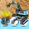 DOUBLE E Remote Control Excavator Toy RC Excavators Rechargeable Battery