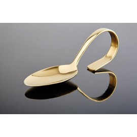 APS 691 Gourmetlöffel "CLASSIC", Länge 12 cm, 18/8 Edelstahl, Gold-Look