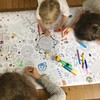 Paper Tablecloth for Colouring, Puzzle & Games, Puzzle Tablecloth, Family
