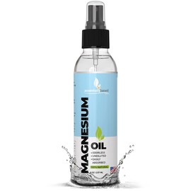 essentiallybased Magnesium Oil Spray - Large 8oz Size - Extra Strength - 100% Pure for Less St...