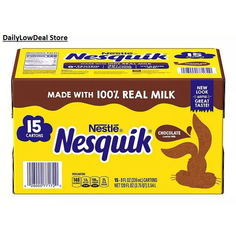 Nesquik 15 PACK - NESQUIK Chocolate Milk Beverage (8 fl