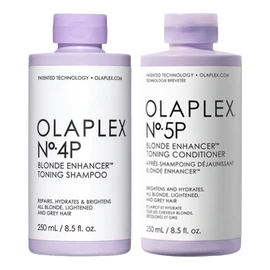 Olaplex No.4P and No.5P Blonde Enhancer Toning Shampoo and Conditioner 250ml Bundle