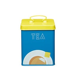 KitchenCraft Art Stil Metall luftdicht Tee Aufbewahrung Caddy, Mehrfarbig, 11 x 11 x 14 cm