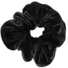Mytoptrendz® - Classic Plain Super soft Fee Velvet Ponytail Hair Elastic Scrunchie (Black)