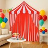 4-Piece Carnival Circus Decor Backdrop Circus Tent with Canopy Polyester