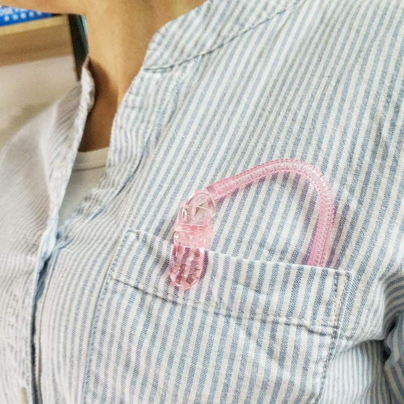 lingzaling カールコード コイルストラップ 伸びる 細タイプ シンプルクリップ付き 落下紛失防止 携帯・USBメモリ・マスコット・キー・ホイッスル用 3本セット (透明)