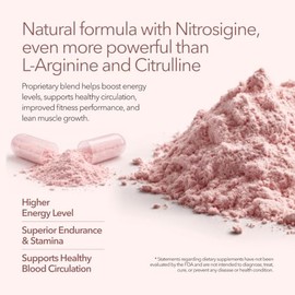 Juvenon Suplemento de óxido nítrico BloodFlow-7 con nitrosigina