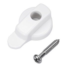 ArrogantF Screen Door Latch w/Screw Compatible with Andersen Sliding Screen Door Lock in White 1991 to Present,Fit for FrenchWood Hinged Screen Doors, Patio Door Permashield Door Insect Screen Door