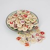 15mm Wooden Buttons100 Pcs Assorted Random 26 Letter Patterns 2