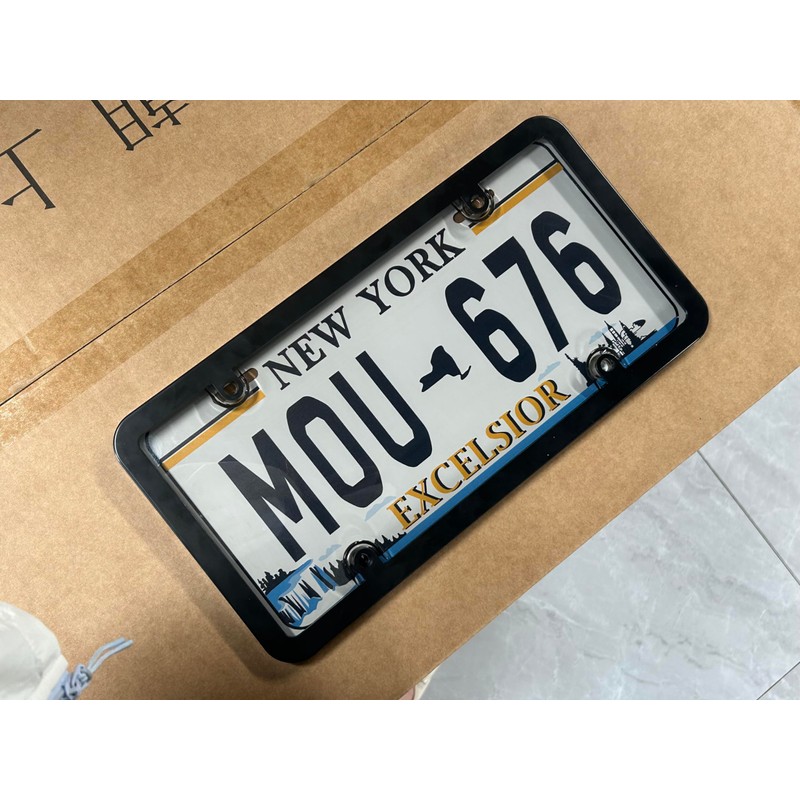 License Plate Frame Cover, Rear Front Car Plate Protector Fits