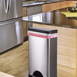 Jekiyo 8 Gallon Medium Trash Bags, Drawstring Clear Garbage Bags, 120 Counts, R