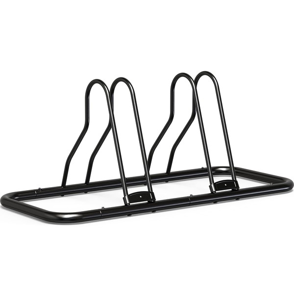 Simple Houseware 2 Bike Bicycle Floor Parking Adjustable Storage Stand,