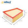 Millard Filters Millard MK9431 Car Air Filter 68 x 219