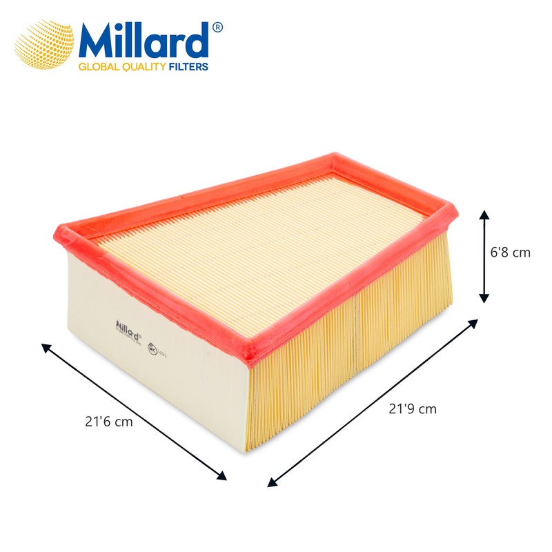 Millard Filters Millard MK9431 Car Air Filter 68 x 219
