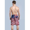 MILANKERR Men's Swim Trunk (S(30"-32"), Flag)
