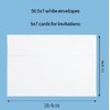 50 Pack 5x7 White Self-Seal Envelopes for Invitations, Weddings, Greeting