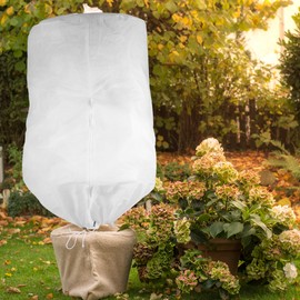 CAPASTEC Winter Protection for Plants 80 x 100 cm Plant Cover Frost Protection Cover Plants Plant Protection Cover with Drawstring
