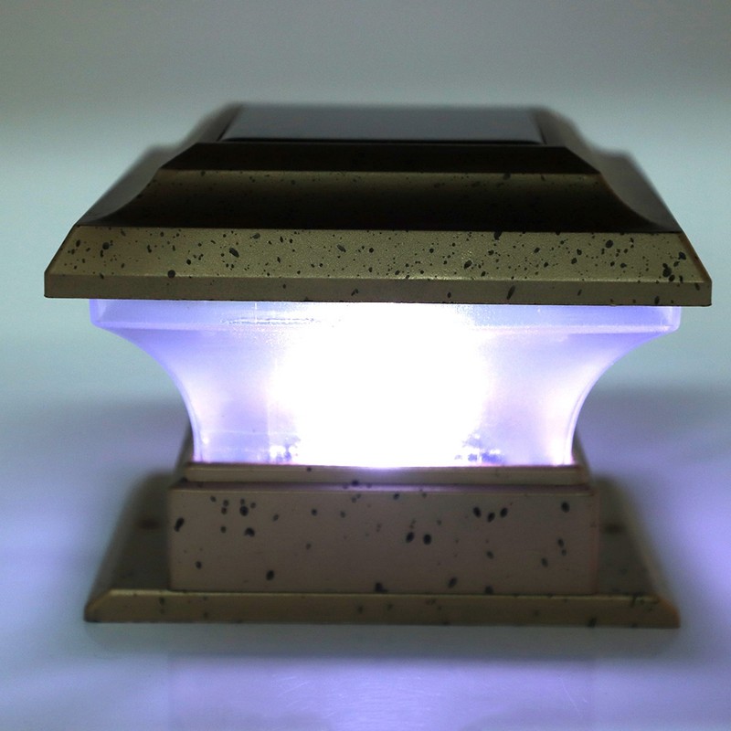 Solar Powered Garden Security Lamp Outdoor Waterproof Home Garden Post