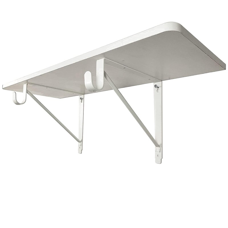 2 Pack Heavy Duty Closet Shelf and Rod Brackets,Shelf Brackets