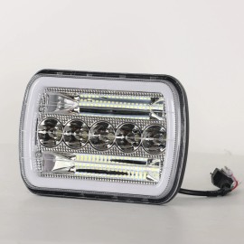 BRICOLOGHT Pair For Ford F-150 1981 1982 1983 1984 7x6 5x7" LED Headlights Hi Lo Beam H6054