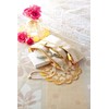Thin Flat Slim Pouch, Cosmetic Pouch, Makeup Pouch, Champagne Gold