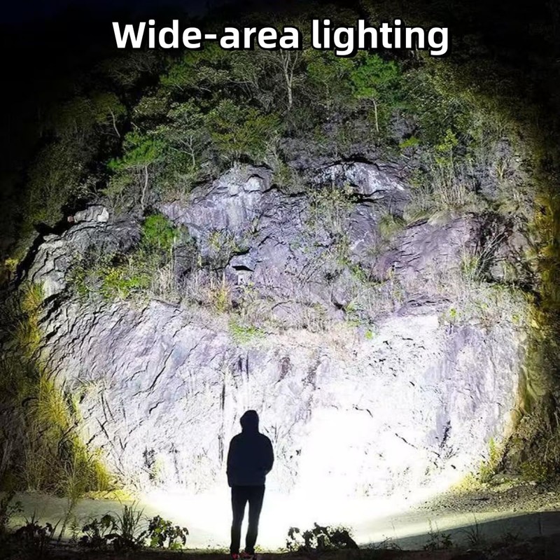 Rechargeable flashlights1500L tactical flashlight,Adjustable Focus LED Flashlight, 3 Lighting Modes,