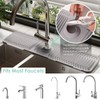 Doeklpo 24 Inch Silicone Faucet Mat for Kitchen Sink Splash