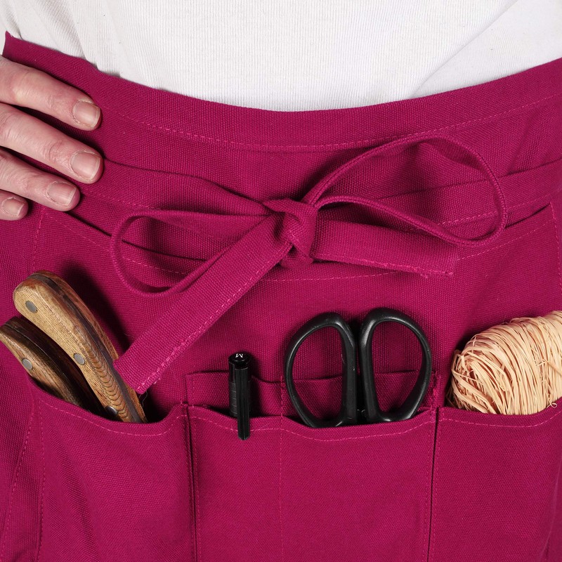 La cordeline TJCBO Burgundy Garden Apron, 2 x 64 x