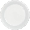 Small 7" Plastic Disposable Plates -Vibrant Solid Colors Appetizer Dessert