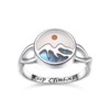 Mustard Seed Mountain Rings for Women 925 Sterling Silver Mountain