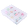 LALAFINA 12pcs Fruit Shaped Pencil Eraser Cute Cartoon Stationery for