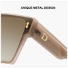 Allarallvr Oversized Trendy Square Sunglasses For Women Men Rectangle Fashion