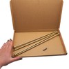 (Pack of 4) Galvanised Steel 8.0 x 300mm Yellow Wood