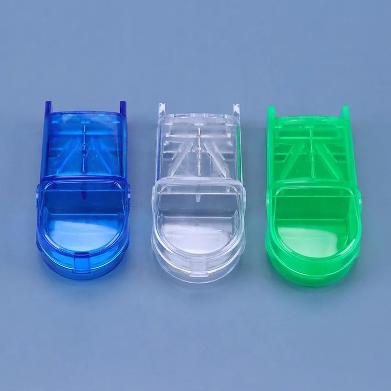 anglerholics Pill Cutter, Pill Splitter with Blade and Storage Compartment