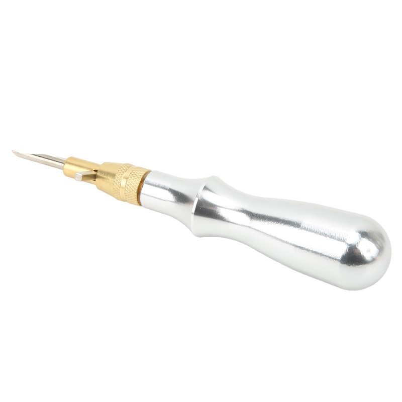 5 in 1 Leather Groover Multifunctional Aluminum Handle Stitching Groover