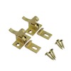 Elbow Latch RLECS 2PCS Heavy Duty Brass Cabinet Door/Window Catch