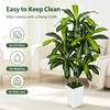 6ft Artificial Dracaena Tree Indoor, Tall Fake Tree with White
