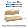 NOKINS Golf Cart Waterproof Rear Seat Covers,Smooth and Simple,No Stapler